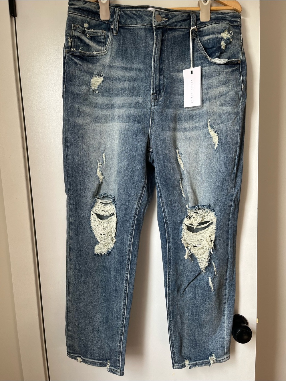 Risen High Waist Relaxed Jeans